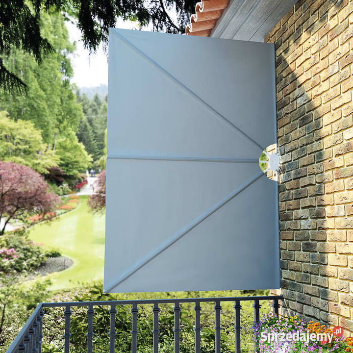 vidaXL Składany parawan tarasowy szary 240x160 mazowieckie Warszawa