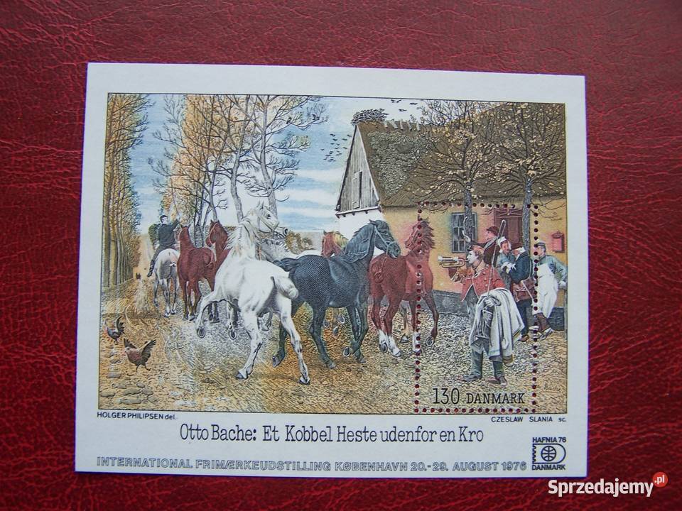 Dania 1976 MNH Fauna Konie Tychy