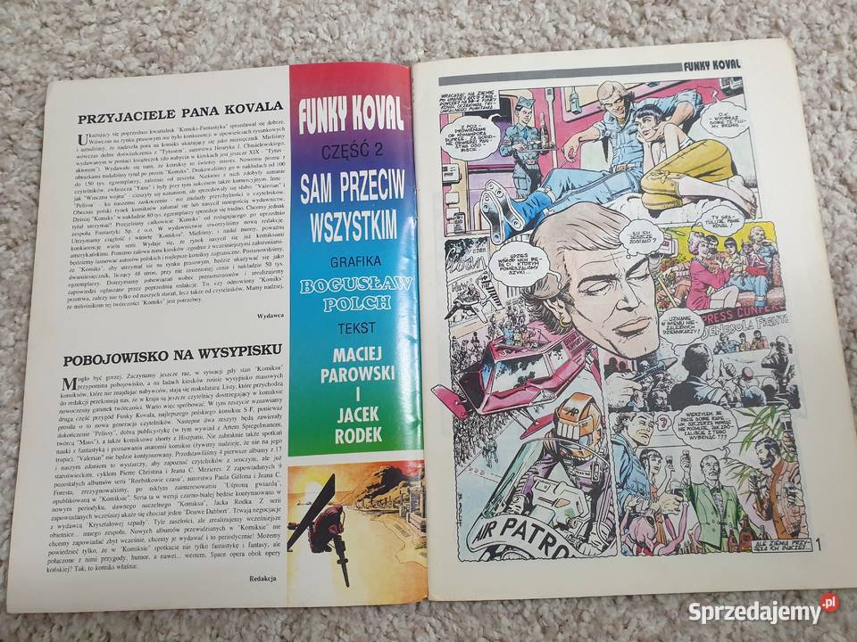 Funky Koval cz1 i 2 Komiks Fantastyka Bousław Gdynia sprzedam