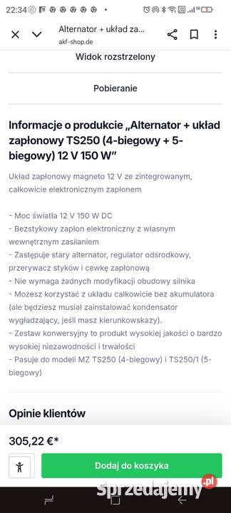 Oryginalny zapłon Elektroniczny VAPE CDI MZ TS łódzkie Zduńska Wola