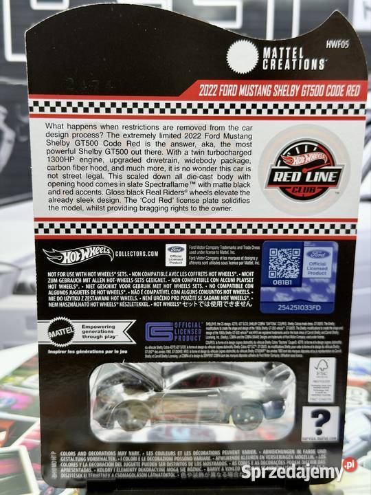 Hot Wheels RLC 2022 Ford Mustang Shelby GT500 Wrocław