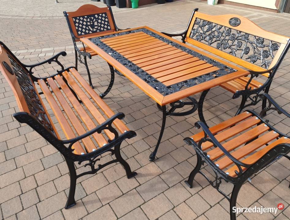 Meble ogrodowe żeliwne