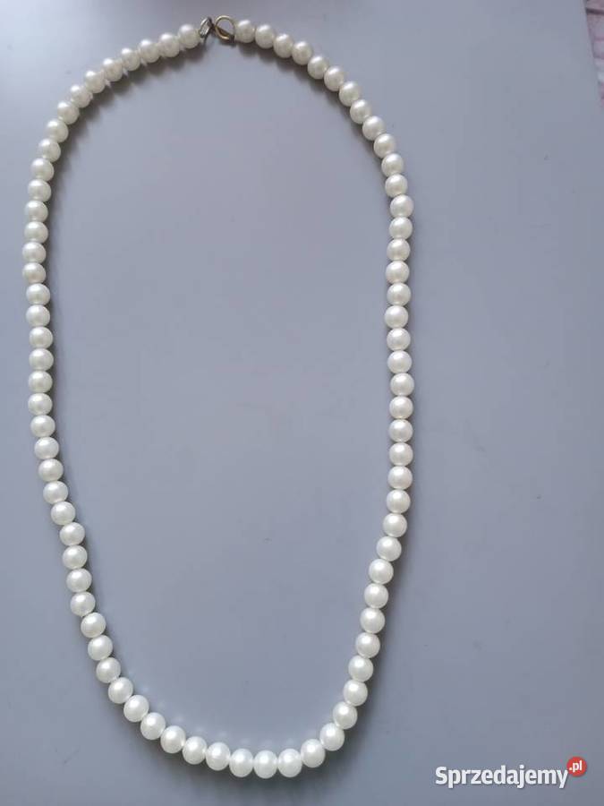 Naszyjnik ze sztucznych pereł Tychy