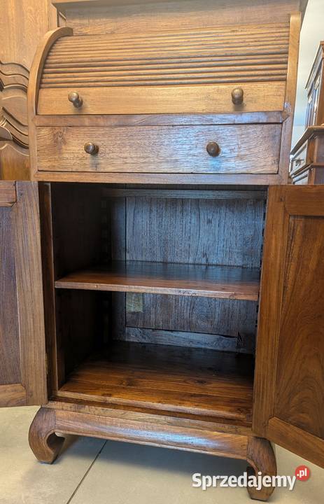 Piękny nieduży sekretarzyk kolonialnysklep Meble Dąbrowa Górnicza