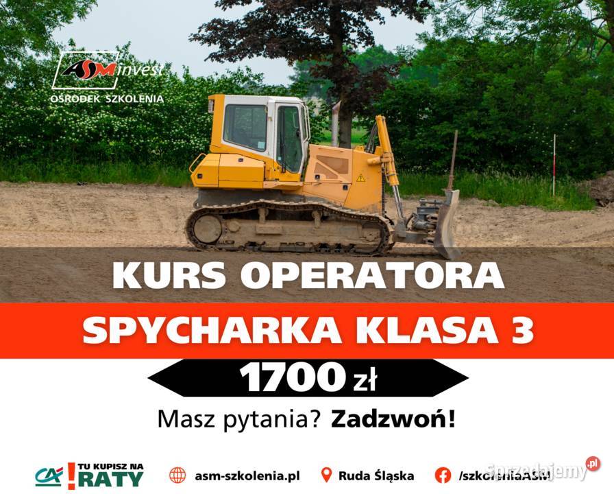 Kurs na Spycharki klasa 3 spych spycharka Ruda Śląska