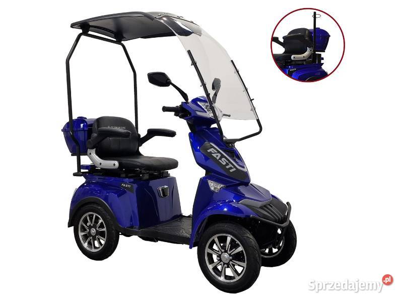 Elektryczny czterokołowy skuter Fasti 4 z dachem Kraków