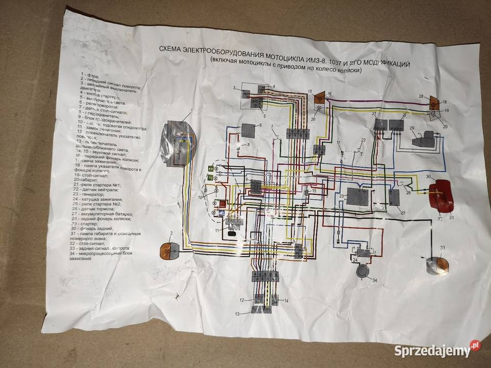 Instalacja elektryczna 12v Dniepr MT K650 Leszno