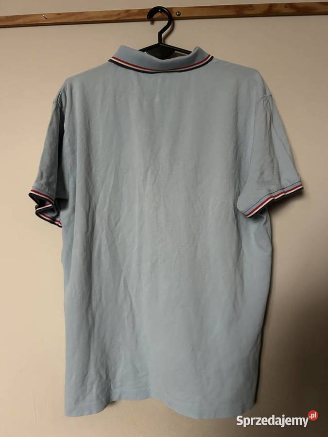 Męska błękitna koszulka polo GANT XL OKAZJA Zamość