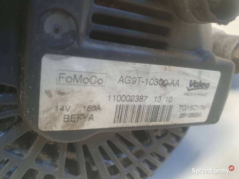 Ford S 20 TDCI ALTERNATOR AG9T10300AA Motoryzacja Janów