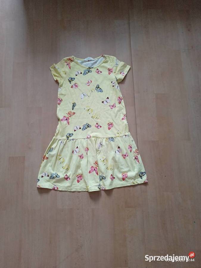 Sukienka letnia dziewczynki HM motylki Sukienki i spódniczki Szczecin