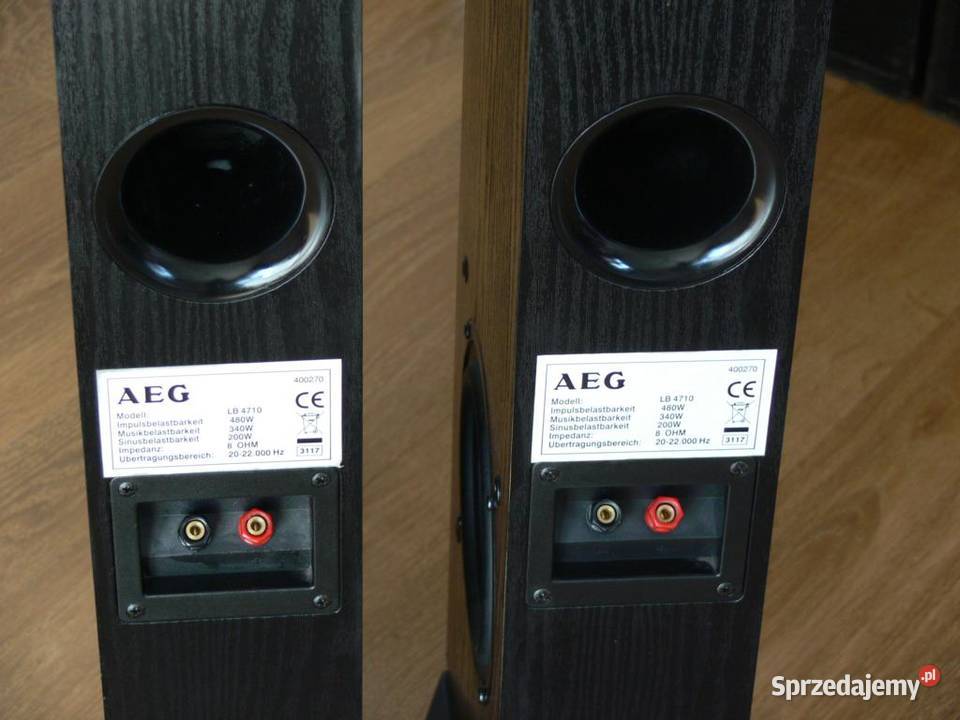Mocne kolumny AEG 2 x 480 wat WYSYŁKA Jasło sprzedam
