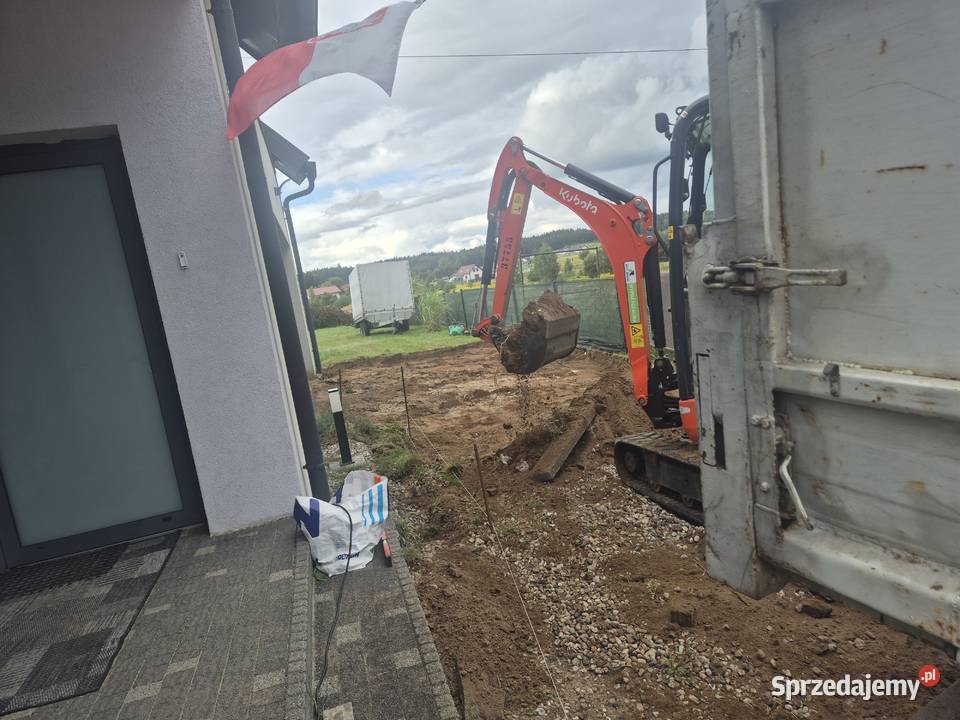 Usługi brukarskie kostka brukowa transport piach Barczewo prace ogrodowe