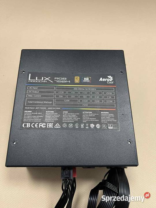 Zasilacz AeroCool LUX RGB 750M ACP750LRM 750W Gliwice