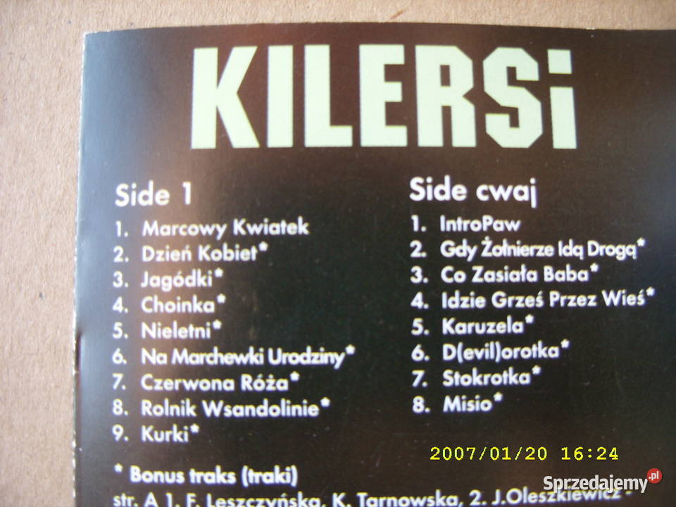 KASETA KilersiJagodkii Holywood2 kasety dolnośląskie Wołów