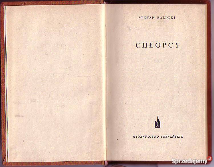 7886 CHŁOPCY STEFAN BALICKI małopolskie Czyrna sprzedam