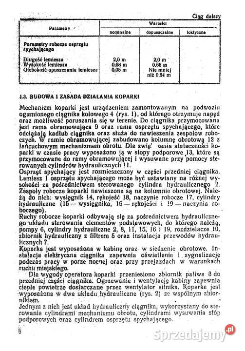 Koparka Jumz EO 2621A opis techniczny i Stalowa Wola