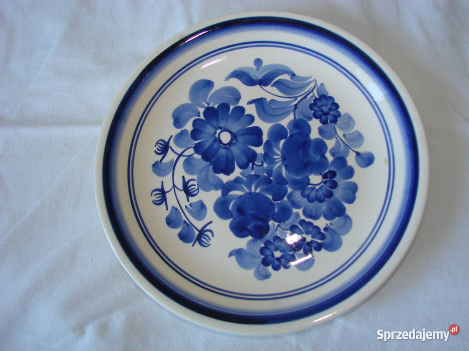 Wlocałwek fajansowy talerz Pruszcz Gdański