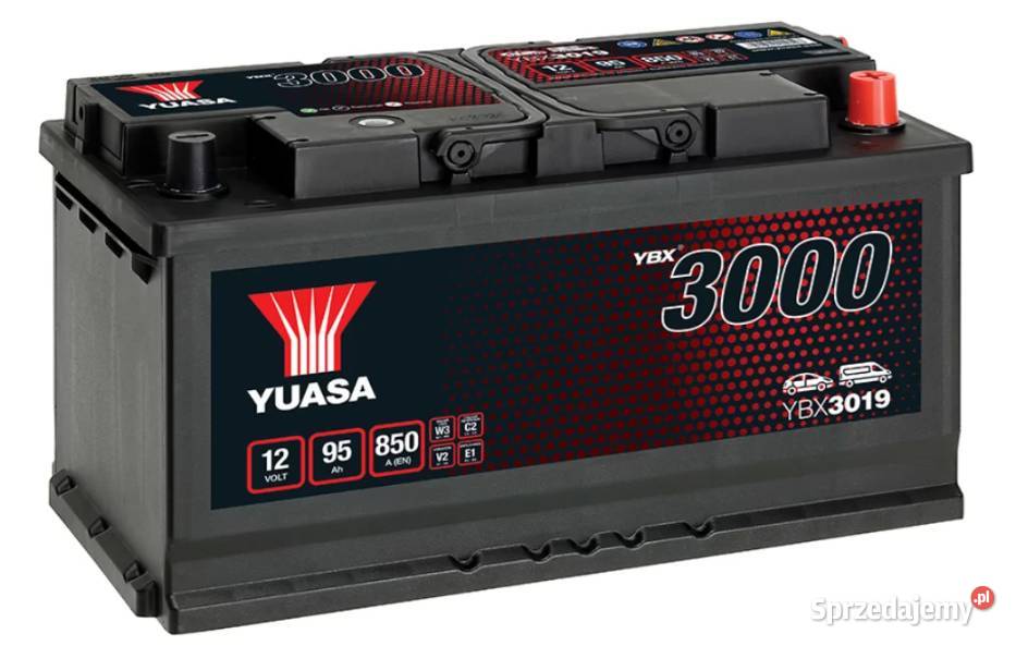 Akumulator Yuasa Standard 12V 95Ah 850A Prawy mazowieckie Pruszków