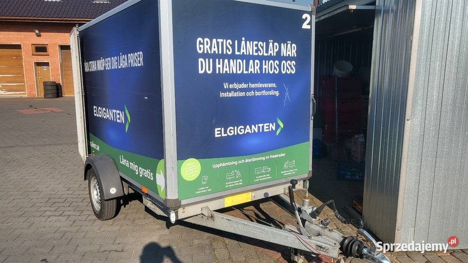 Przyczepa kargo kontener cargo hamowana box