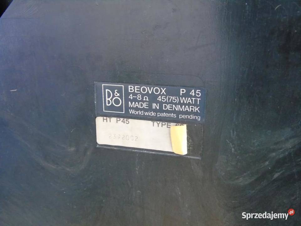 Monitory BangOlufsen Beovox P45 Ładne sprawne Słuchawki i głośniki Jasło