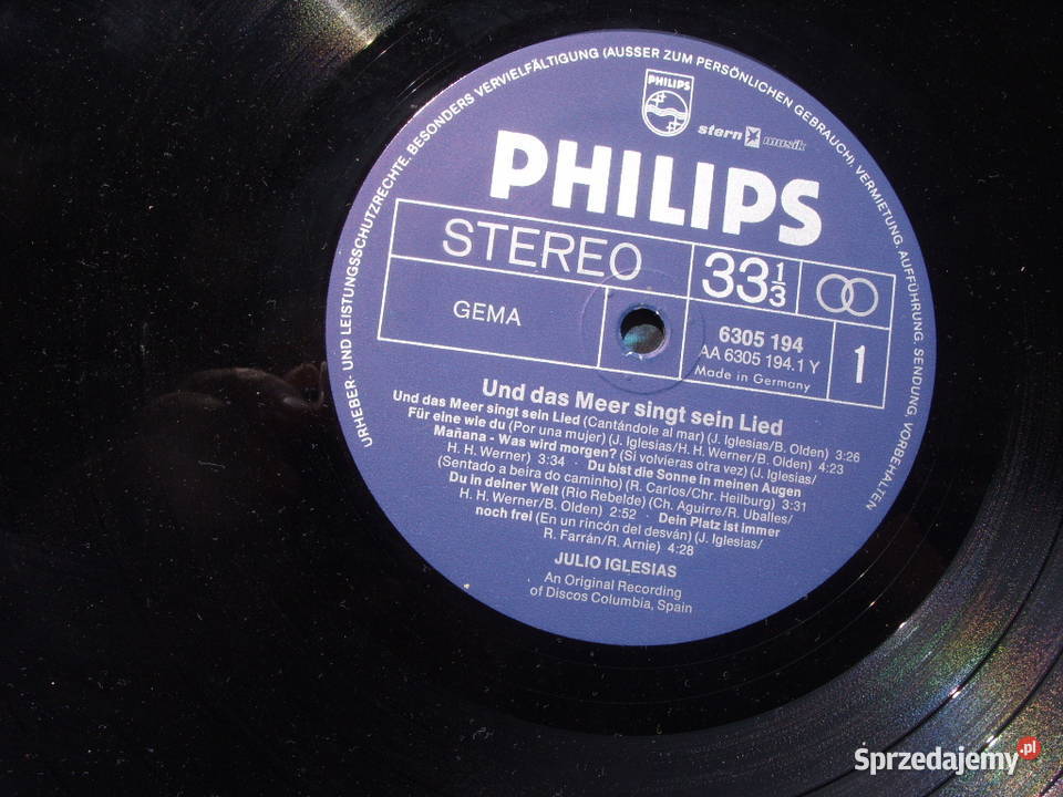 POP LP JULIO IGLESIAS PHILIPS Płyty i kasety Wołów