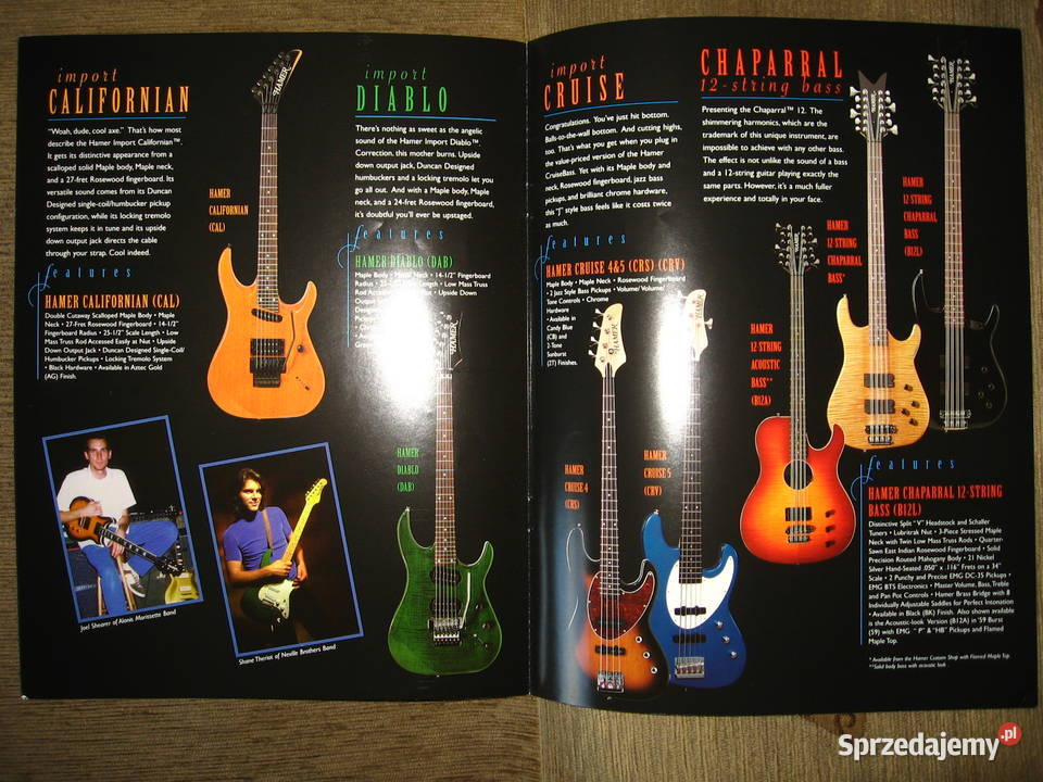 HAMER katalog gitar Kępice