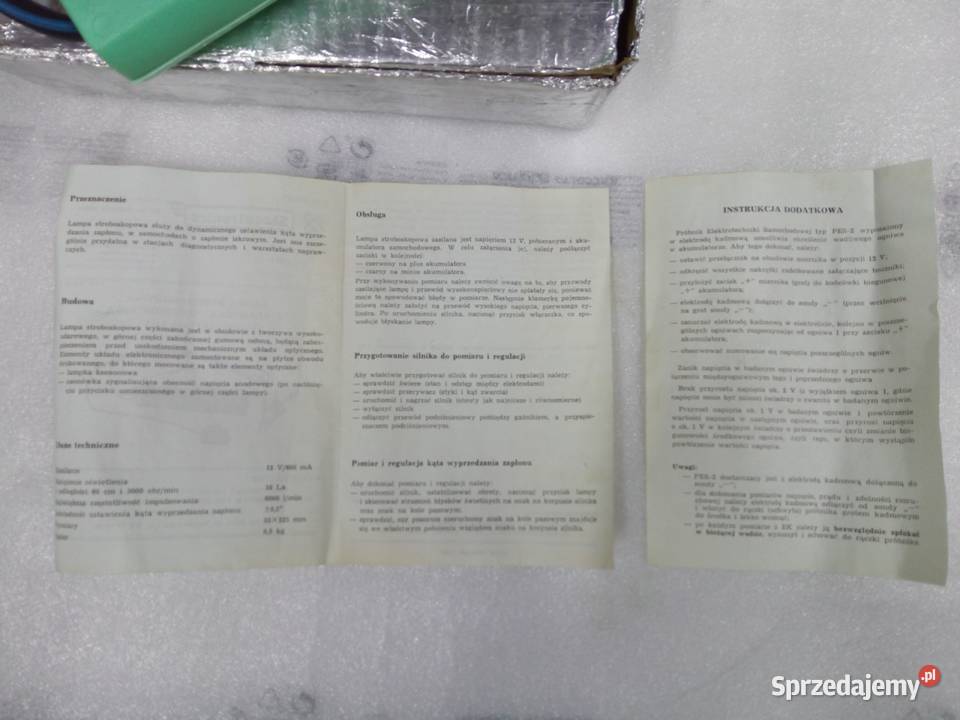 Lampa stroboskopowa PRL Fiat 126p 125p Polonez Przemyśl