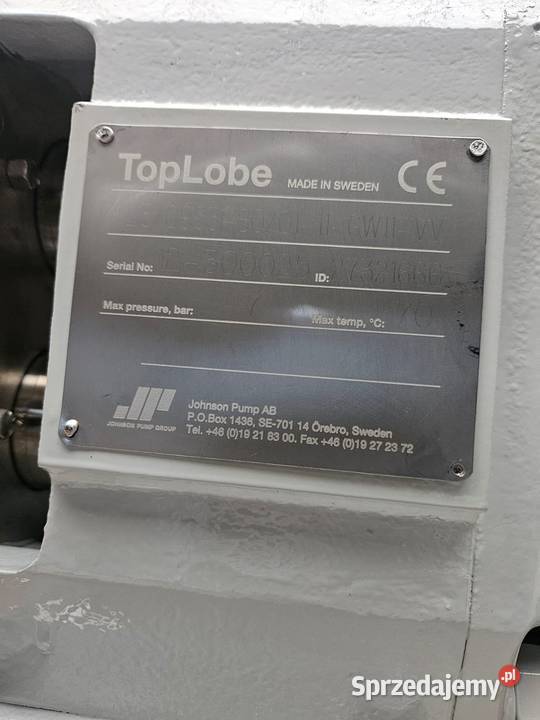 Pompa krzywkowa Tapflo SPX nierdzewna spożywcza wielkopolskie Margonin sprzedam