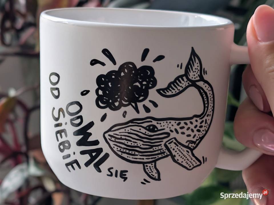 Kubek Ceramiczny Ręcznie Malowany WALEŃ 300ml Kubki Dobrzykowice