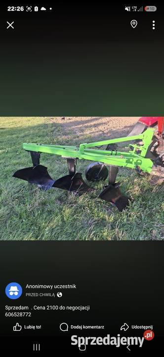 Pług bomet 3 Zakliczyn