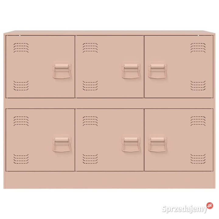 Szafka boczna różowa 99x39x73 stal WM841794 Warszawa