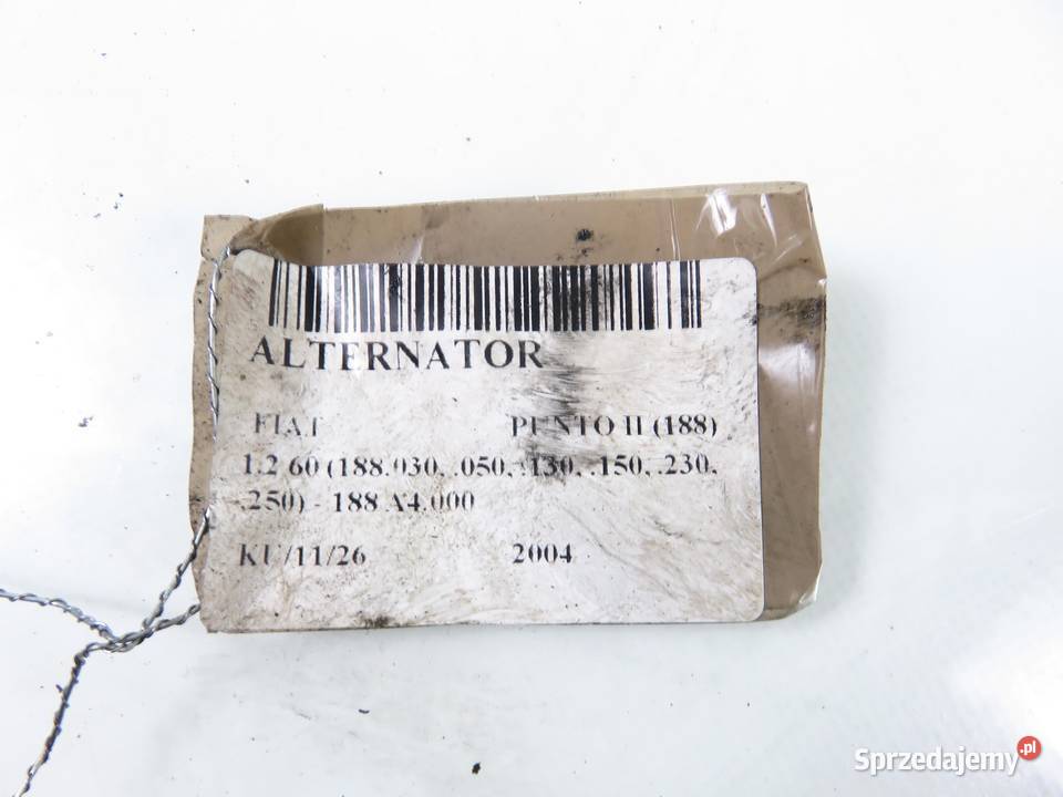 ALTERNATOR FIAT PUNTO II 188 12 60 188 A4000