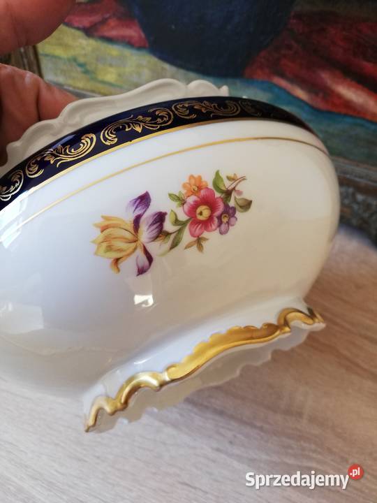 Porcelana Reichenbach echt Kobalt spód Gorlice sprzedam