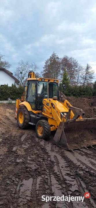 Prace Ziemne koparko ładowarka JCB 3CX usługi budowlane