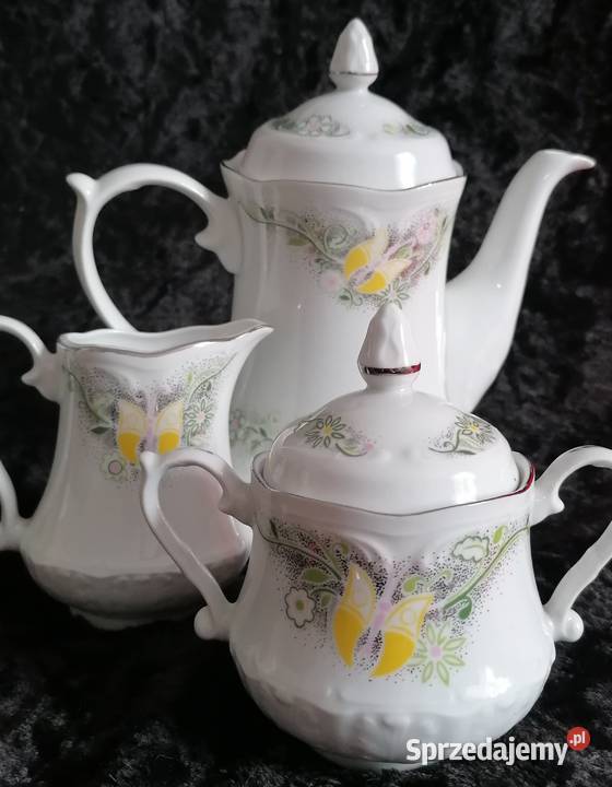 Piękny serwis kawowy z Włocławka stan idealny Sosnowiec