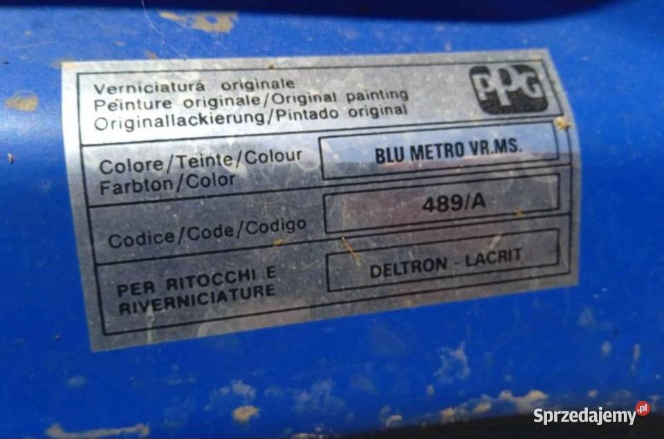 Maska pokrywa silnika Fiat Punto II Rok produkcji 2003 Nysa