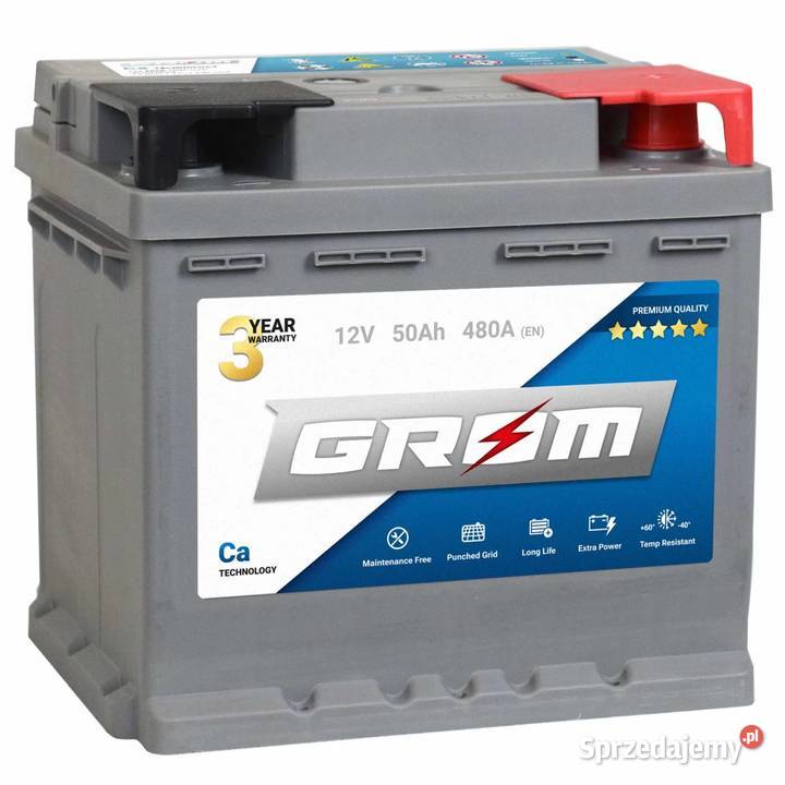 Akumulator GROM Premium 50Ah 480A Elbląg sprzedam