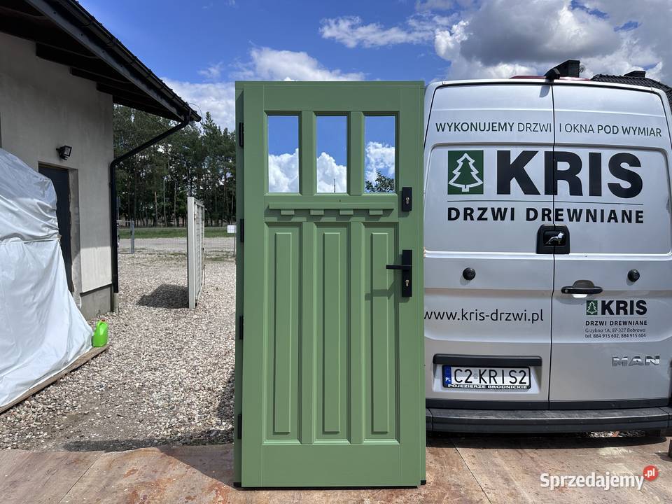 Drzwi zewnętrzne drewniane różne kolory i wzory Drzwi Katowice