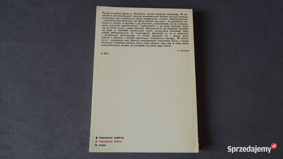 Książka Kordian Juliusz Słowacki miękka Pozostałe