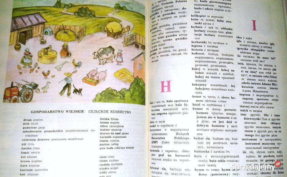 Ilustrowany słownik dzieci Rosyjskopolski lubelskie Chełm