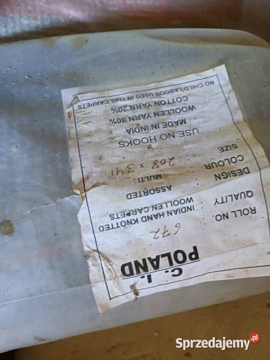 Wykładziny używane biurowe rożne wymiary kolory Lubartów sprzedam