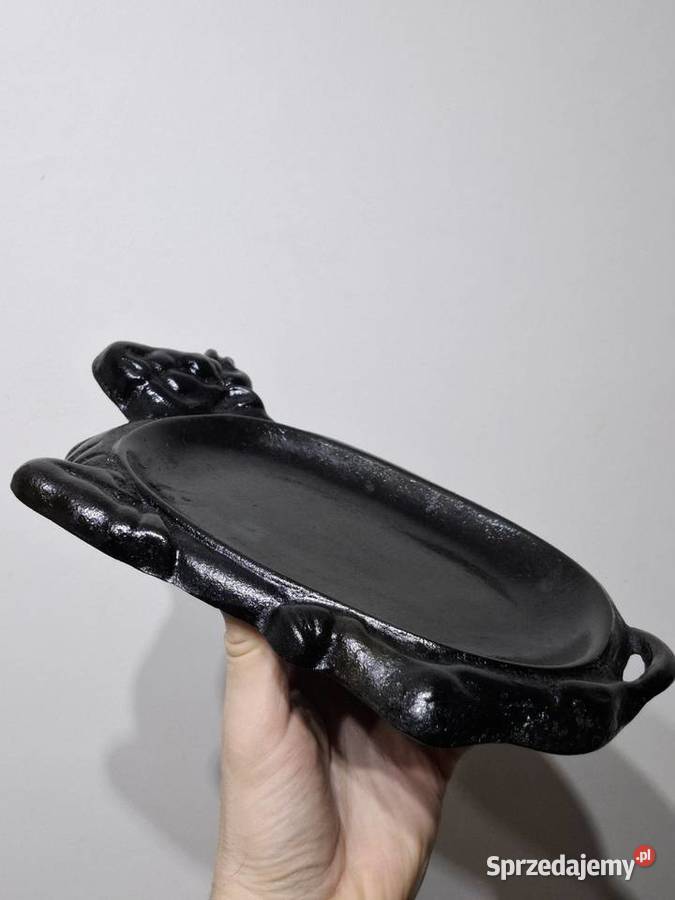 Żeliwny talerz gorący półmisek serwowanie steków Kraków