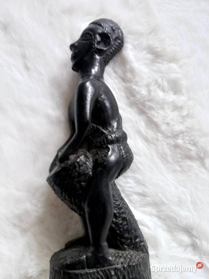 Afrykańska figurka z hebanu