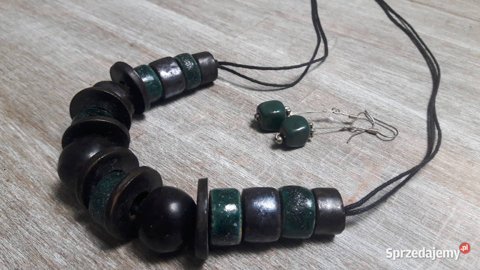 Naszyjnik ceramiczny ręcznie wykonany Otwock sprzedam