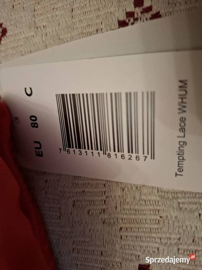 Triumph Tempting Lace WHUM 80 C nowy czerwony sprzedam