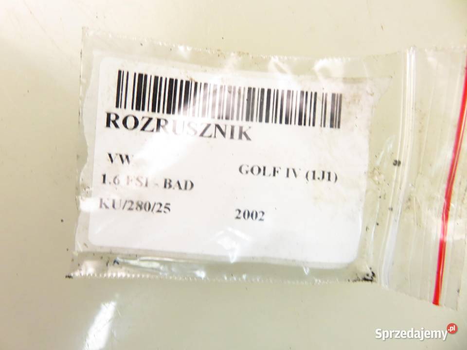 ROZRUSZNIK VW GOLF IV 1J1 16 FSI BAD 02T911023G osobowe Motoryzacja