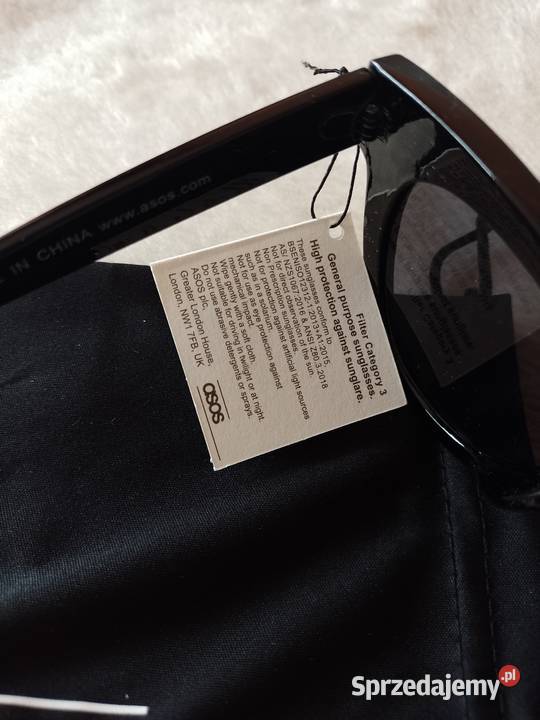 ASOS Czarne okulary przeciwsłonecznekocie oczy małopolskie Kraków sprzedam