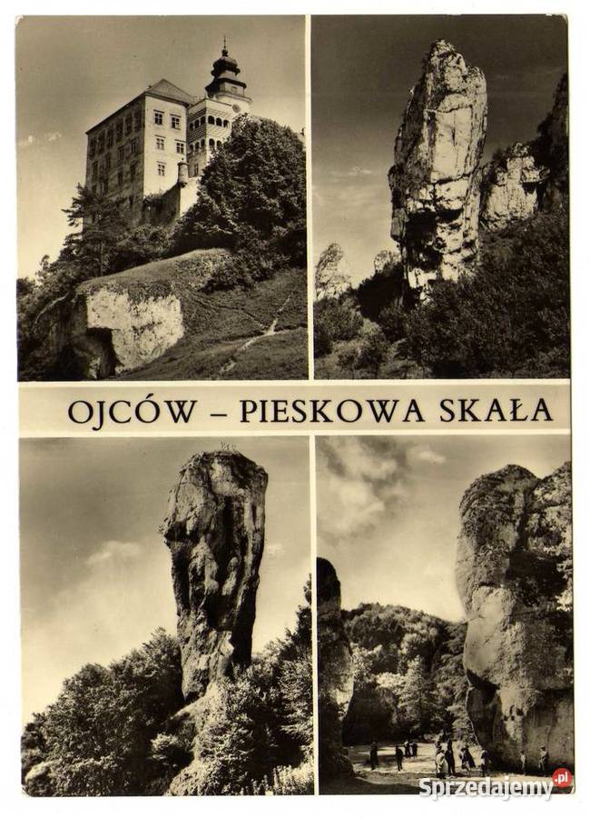 OJCÓW PIESKOWA SKAŁA CZARNO BIAŁA