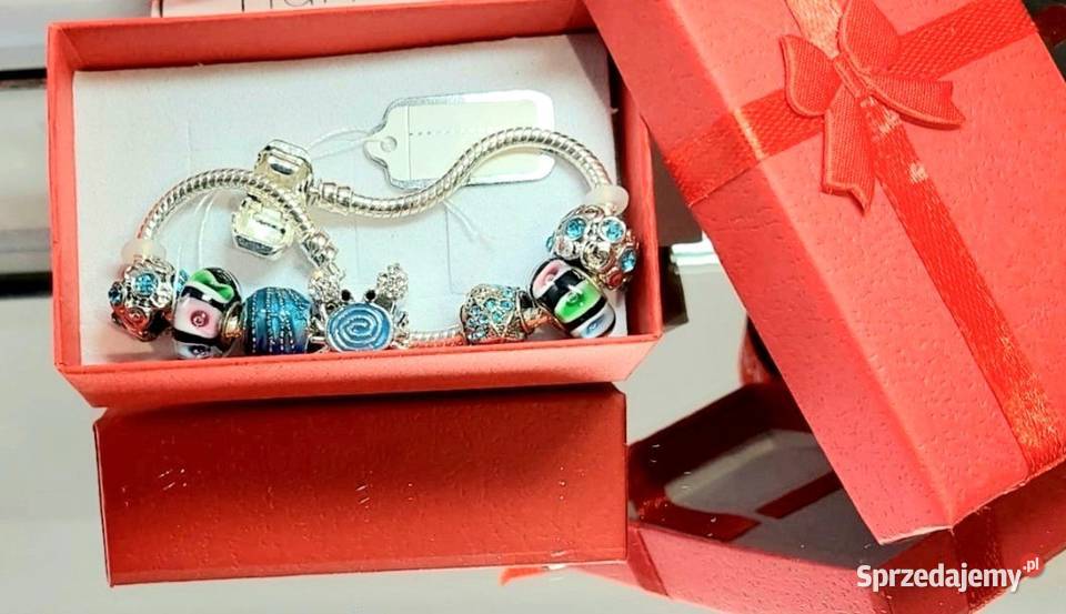 BRANSOLETKA MODUŁOWA Z KORALIKAMI MURANO KRAB