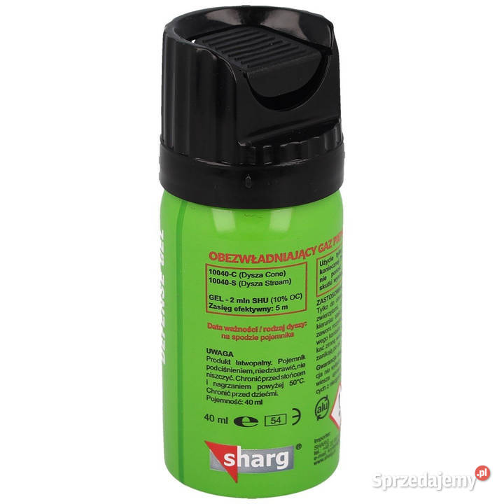Gaz pieprzowy Sharg Defence Green Gel 2mln SHU sprzedam